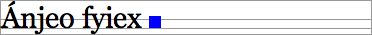 Texto mostrando imagem alinhada com linha baseline