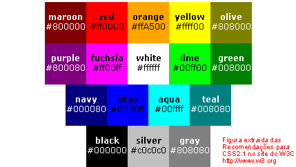 As dezessete cores