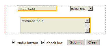 IE 6 form styles